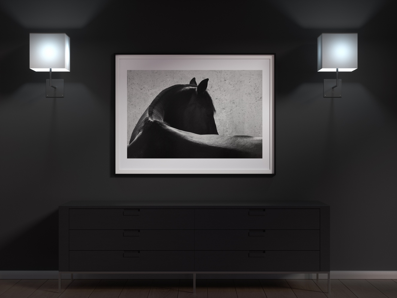 Grzbiet mustanga północy z Primorskiego Kraju w Rosji